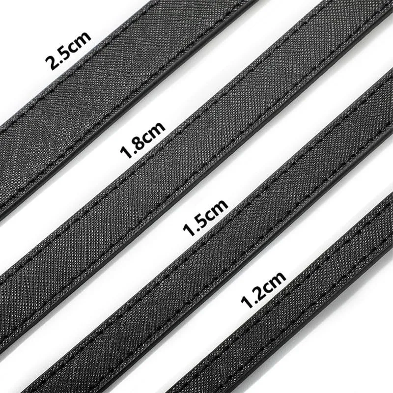 0.98" Width Leather Bag Strap Purse Straps Replacement Crossbody Shoulder Purse Straps for Handbags Black Clasp Burgundy