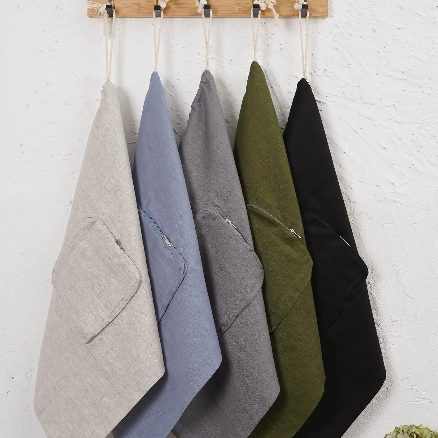 100% Linen 21 * 23inches Travel Laundry Bag for Dirty Clothes with Front Pocket Wet Wash Bag for Baby Kids Underwear Suitcase Luggage Baby Strap to Stroller Compression Necessities, Black