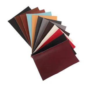 12 Pcs Self Adhesive Fake Leather Repair Patch Realistic Texture for Couch Car Seats Handbags Jackets Efficient Vinyl Seat Repair Kit Colors