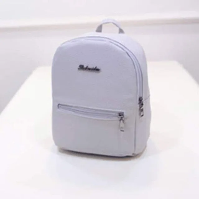 2019 Women Backapck PU Pinkycolor Leisure Nylon Outdoor Travel Backpack Female Bag High-capacity Student Soft Schoolbag