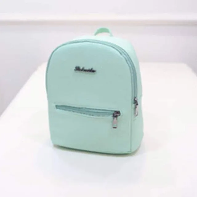 2019 Women Backapck PU Pinkycolor Leisure Nylon Outdoor Travel Backpack Female Bag High-capacity Student Soft Schoolbag