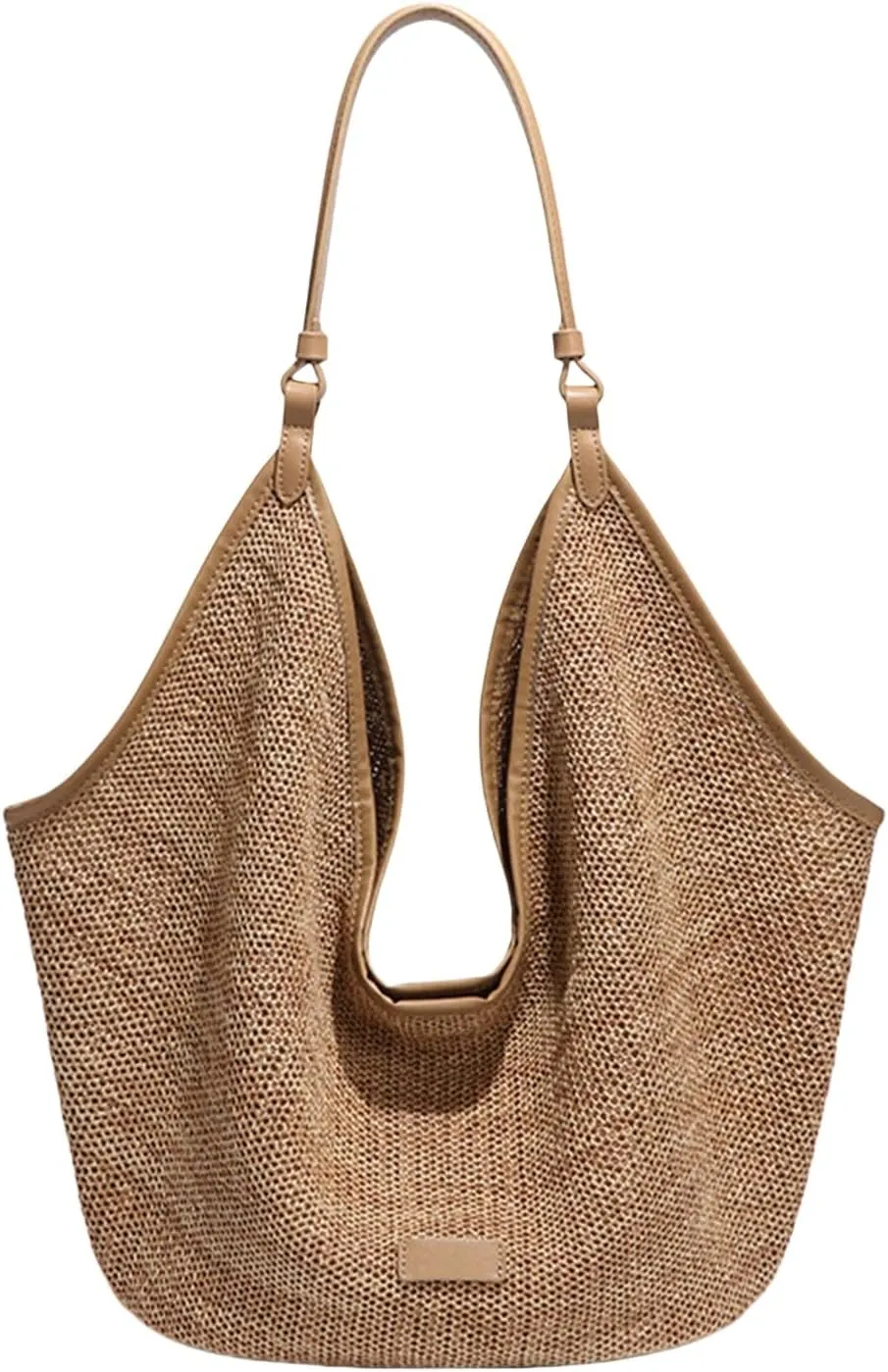 2025 Summer Straw Tote bag for Women – Lightweight Soft Handwoven Hobo Shoulder Bag with Drawstring Inner Pocket
