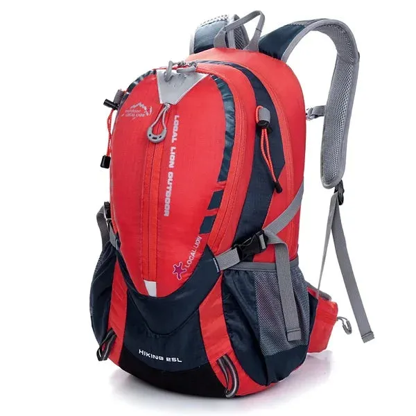 25L Waterproof Nylon Mountaineering  Backpack Outdoor Bicycle Backpack Camping Backpacks Sports Rucksacks Packsack 441