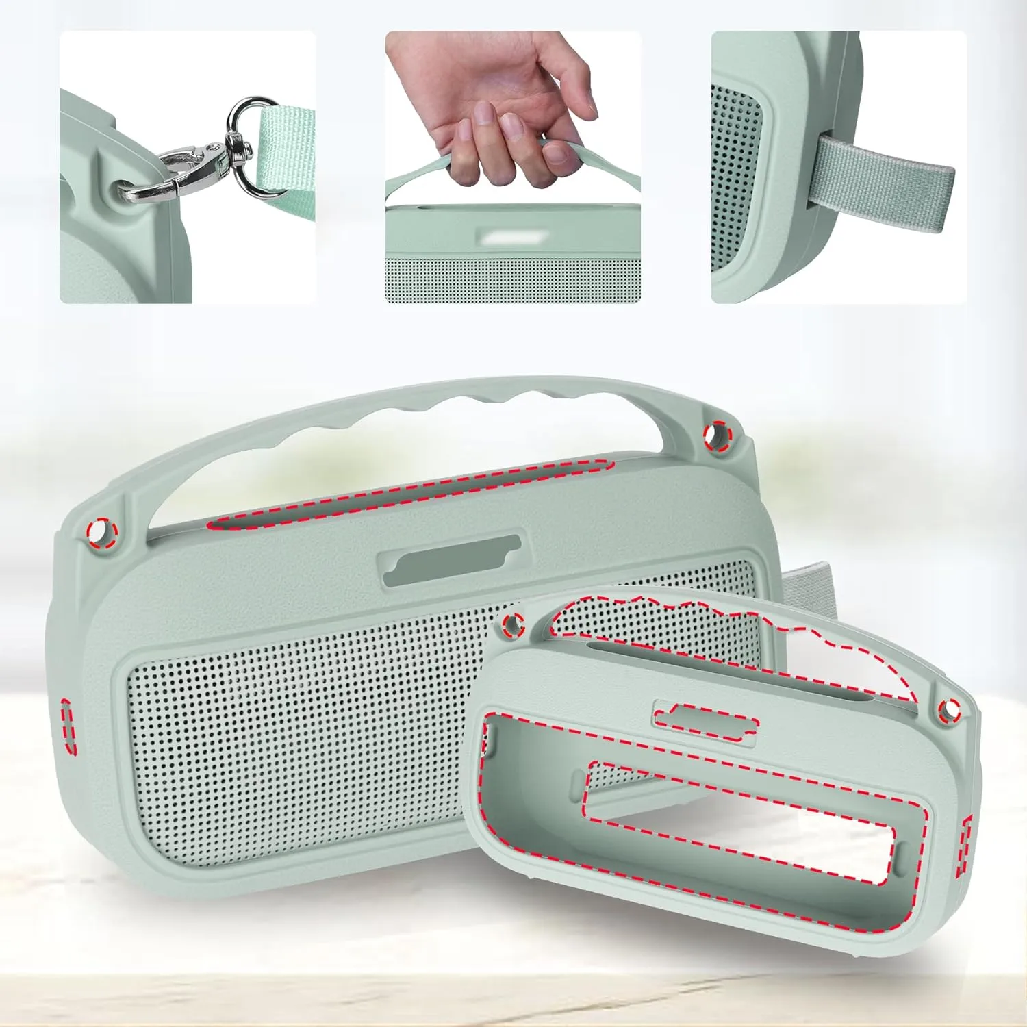 2nd Silicone Cover Compatible with Bose SoundLink Flex 2nd Gen/Bose SoundLink Flex Portable Speaker (Alpine Sage)