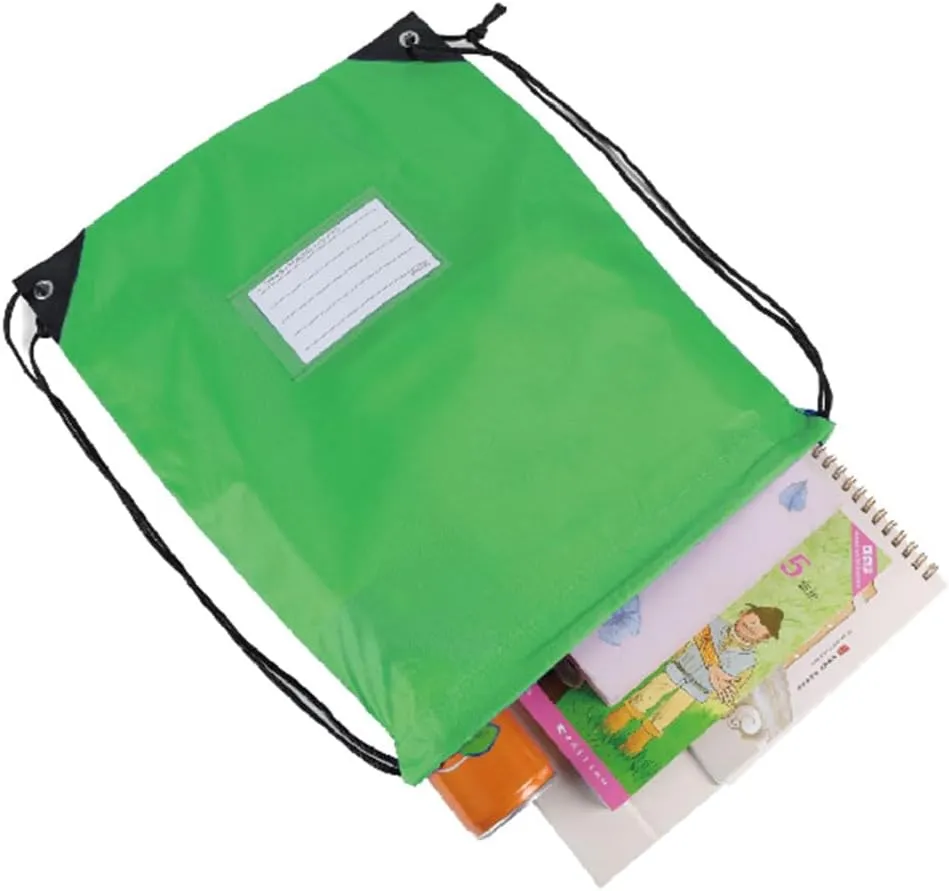 30 Pack Drawstring Bags,Bulk Draw String Backpack, DIY Gym Sports Cinch Bag Sackpack for Women Men, Green