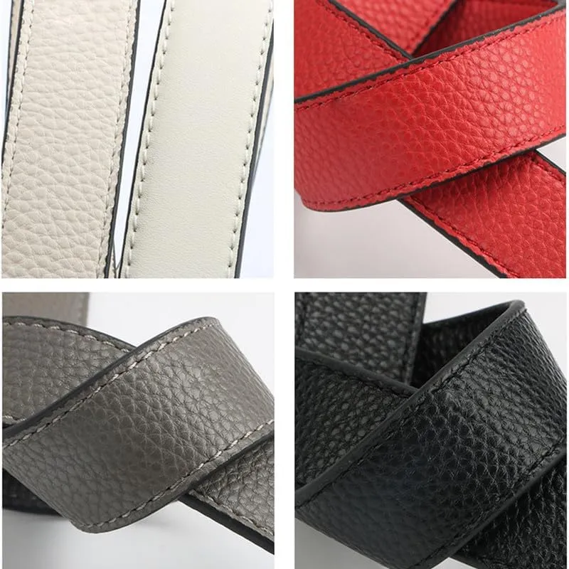 42.52" Purse Straps Replacement Crossbody Bag Strap Purse Straps Adjustable Replacement Straps Black Clasp Black Litchi