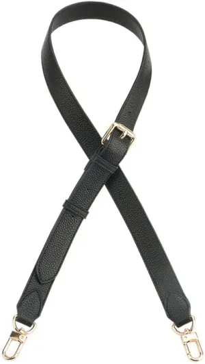 42.52" Purse Straps Replacement Crossbody Bag Strap Purse Straps Adjustable Replacement Straps Black Clasp Black Litchi