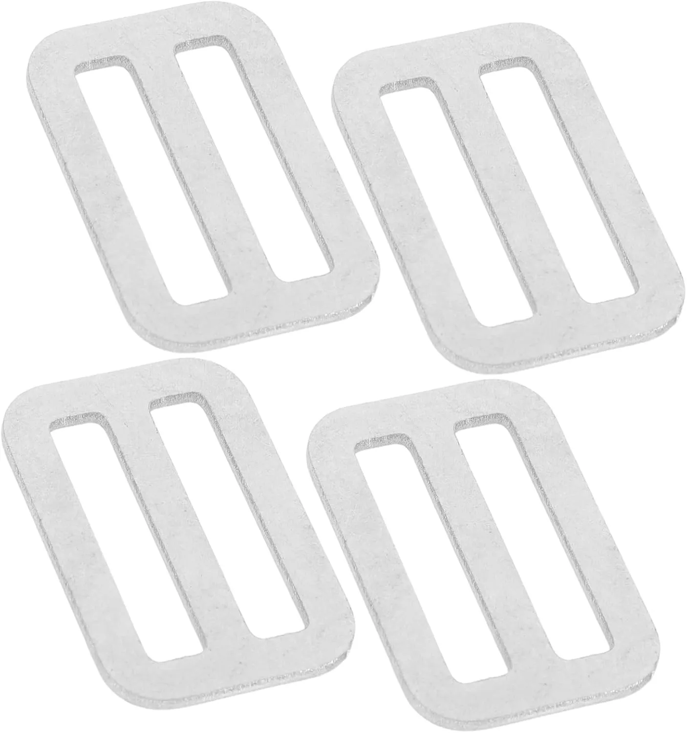 4pcs Stainless Steel Tri-Glide Slides Buckles for DIY Belts Backpacks Metal Adjustment Buckles