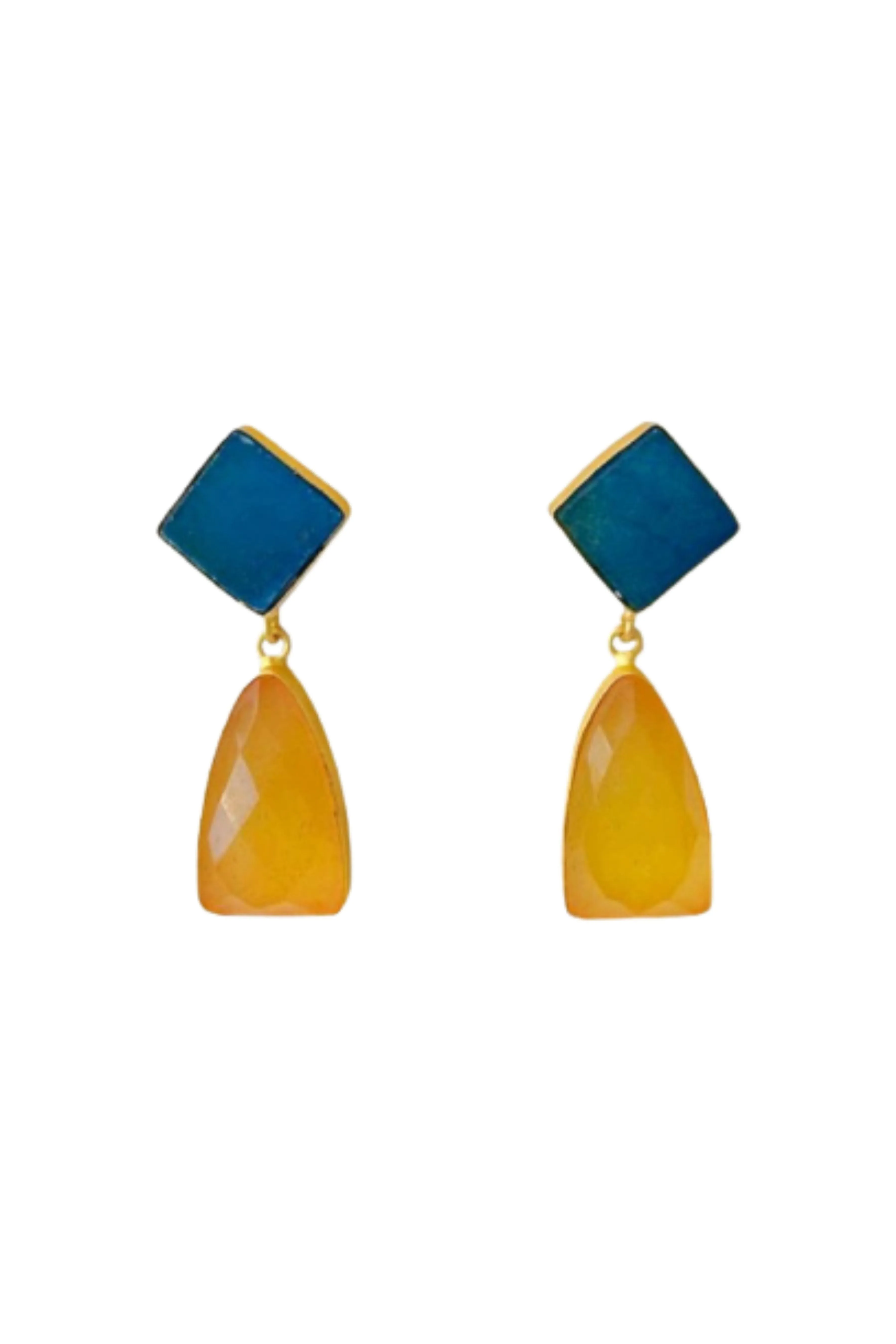 Abigail Earrings - Blue Citrus