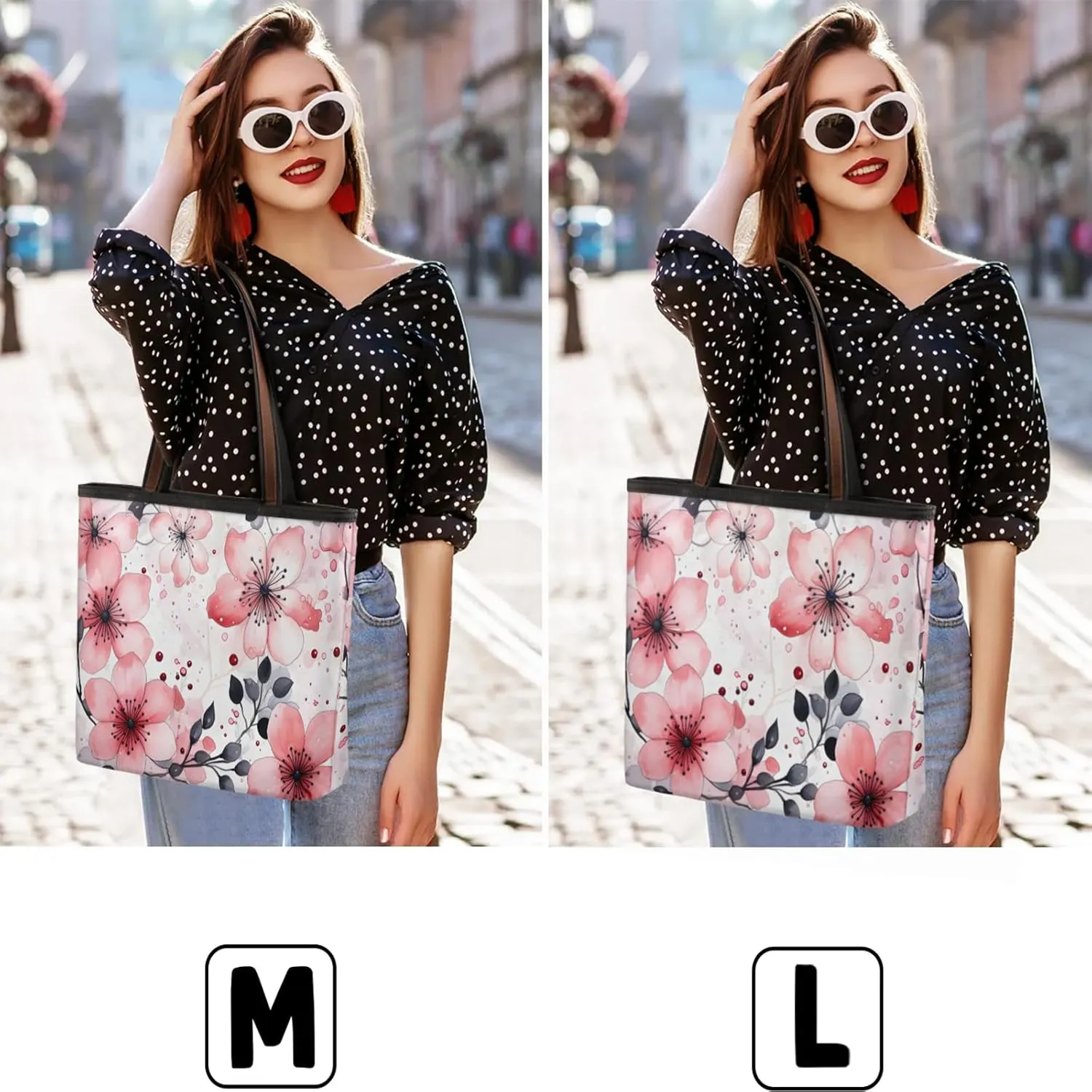 Abstract Peach Blossom Branch Tote Bag for Women Womens Handbags Tote Bag for Work Shopping Travel Beach