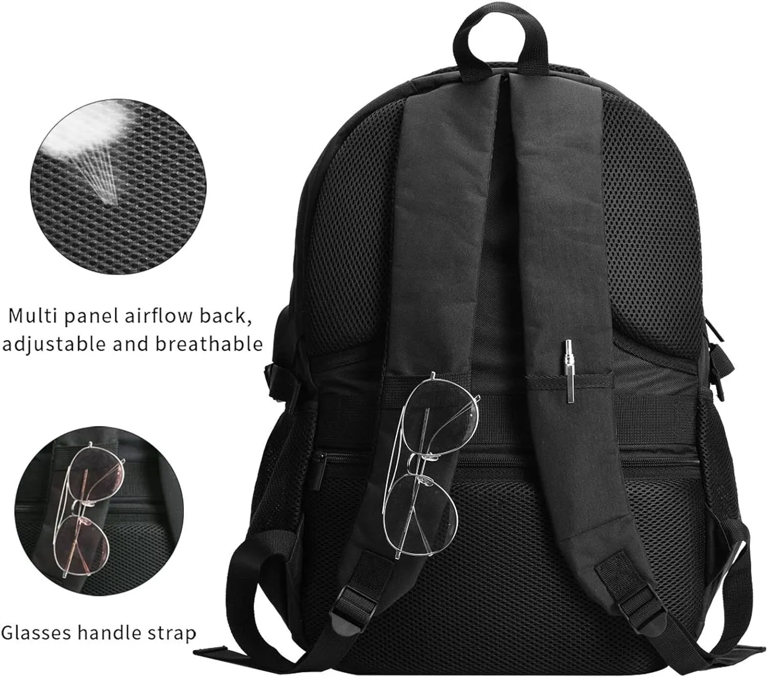 American Flag Fireworks Travel Backpack Laptop Backpacks Business Rucksack Outdoor Daypack Large Sport Bag with Luggage Strap USB Charging Port for Hiking Working