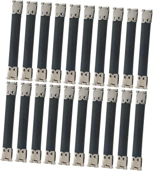 Artibetter DIY Handbag Clutch Purse Snaps 20pcs Gold Bars Wallet Flex Frames Handbag Making Material Random