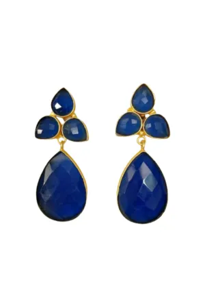 Audrey Earring - Navy Blue