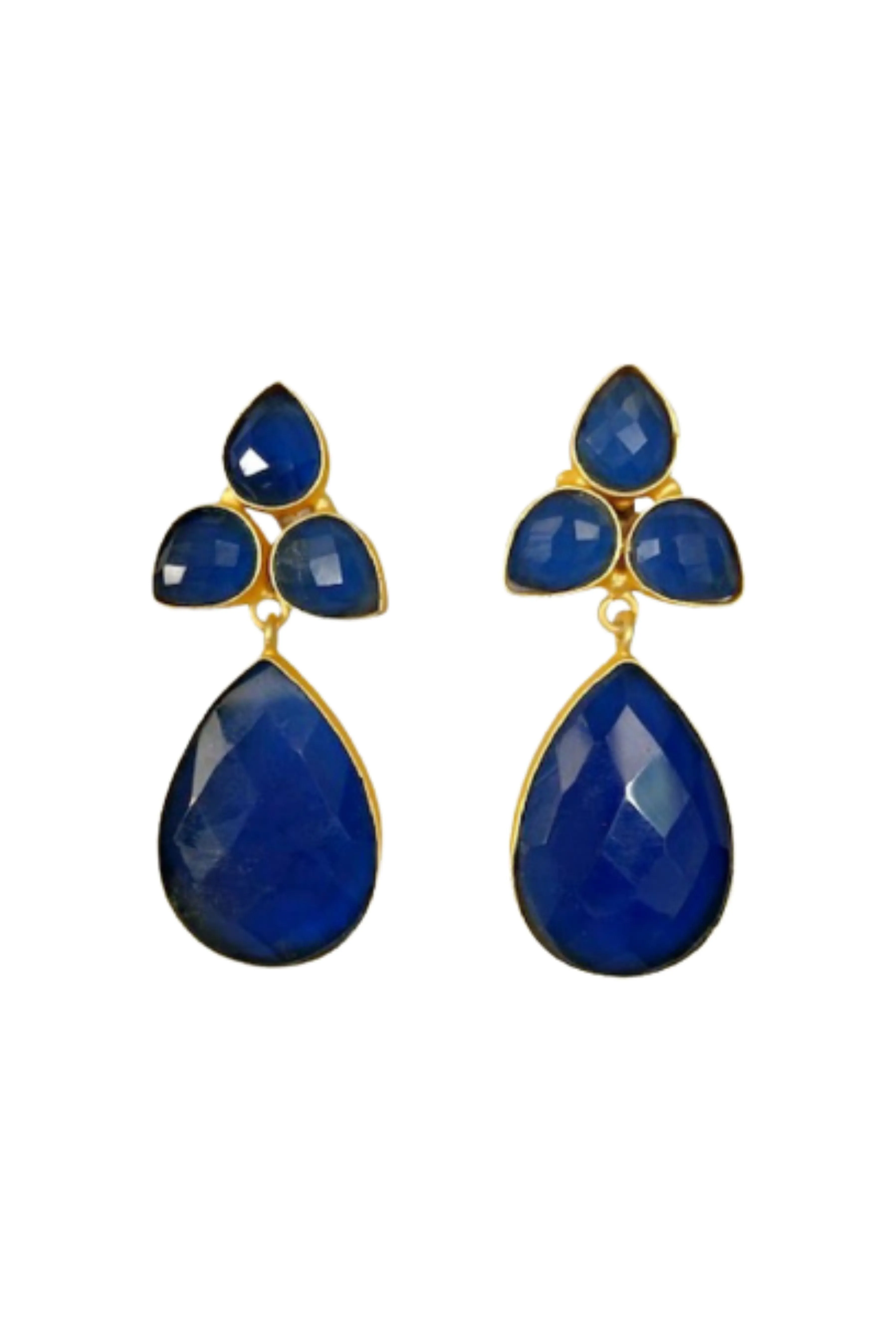 Audrey Earring - Navy Blue