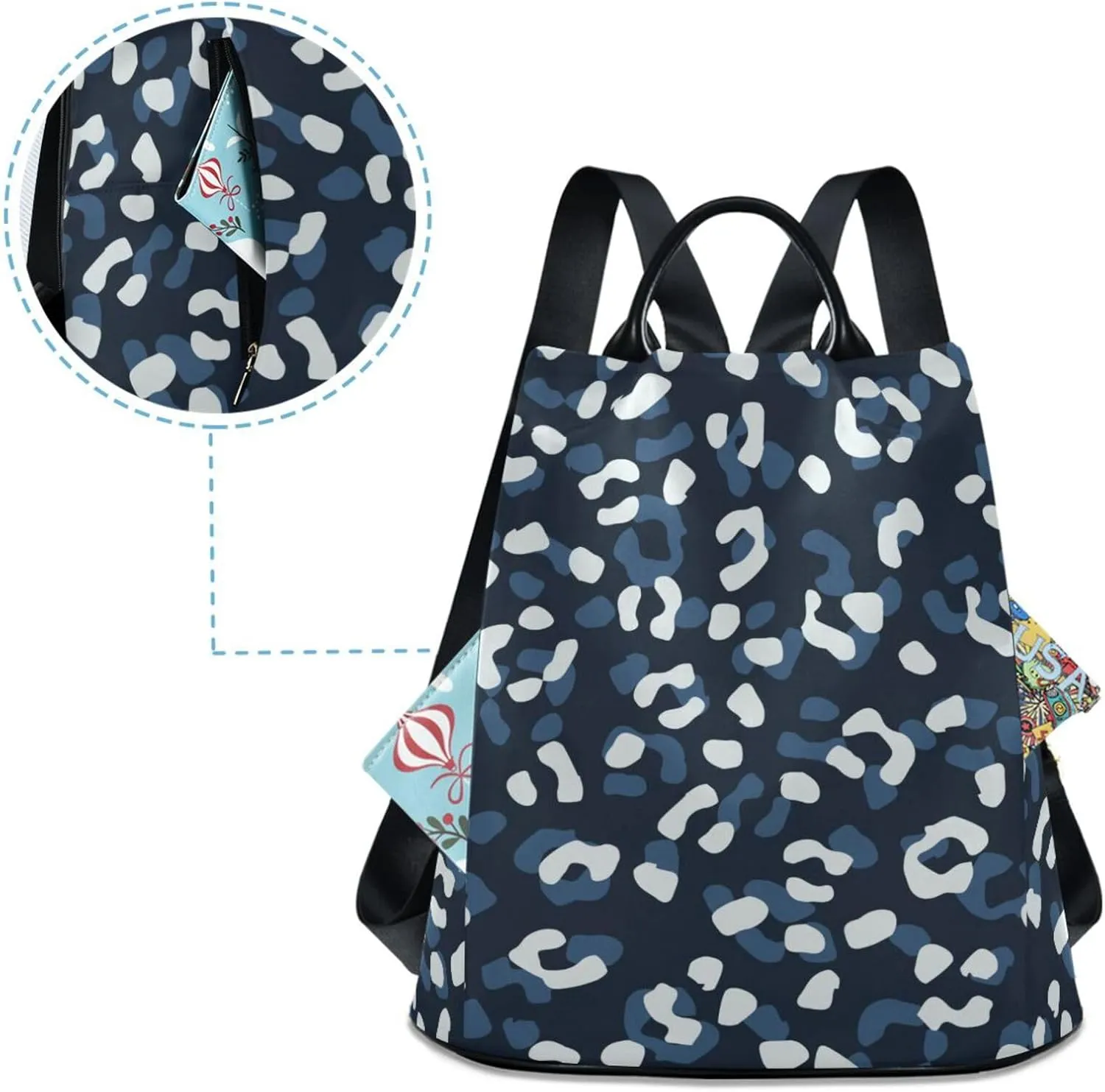 Backpack for Women Fashion Casual Daypack Backpack Small Backpack Purse for Outing Shopping Traveling Going Out Pattern 3