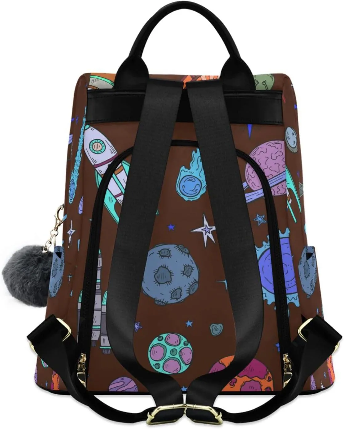 Backpack Purse for Women Anti Theft Fashion Daypack Polyester Travel Bag Crossbody Shoulder Bag Sunflower 13.4 X 5.9 X 15in Pattern 11