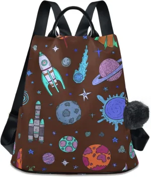 Backpack Purse for Women Anti Theft Fashion Daypack Polyester Travel Bag Crossbody Shoulder Bag Sunflower 13.4 X 5.9 X 15in Pattern 11