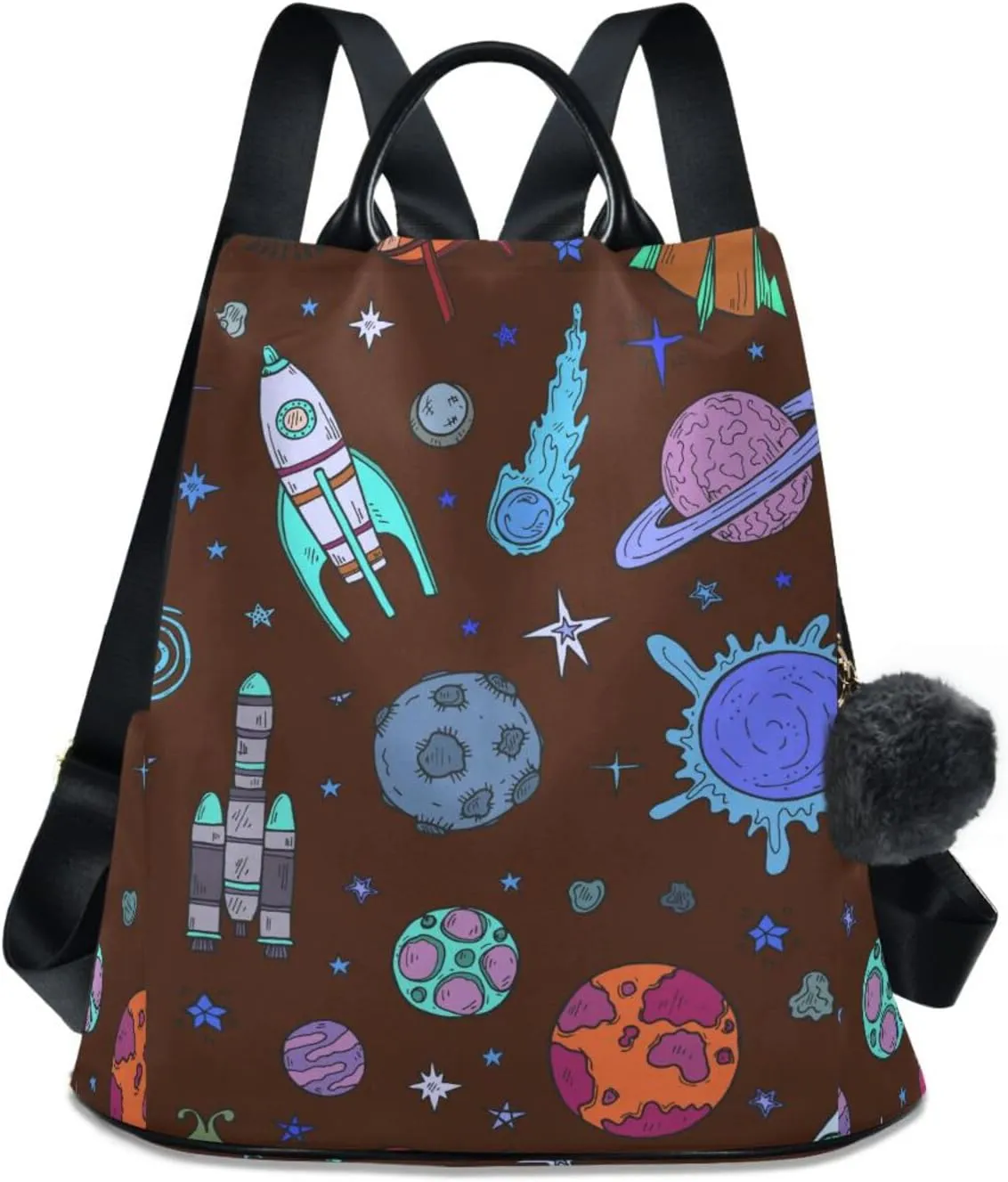 Backpack Purse for Women Anti Theft Fashion Daypack Polyester Travel Bag Crossbody Shoulder Bag Sunflower 13.4 X 5.9 X 15in Pattern 11