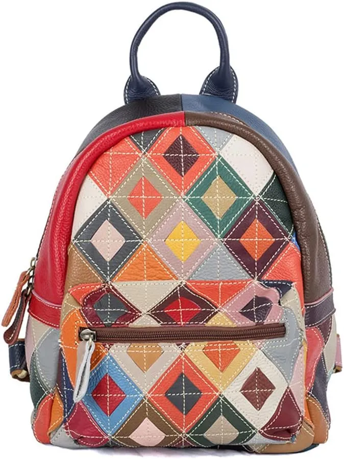 Backpack Women's Backpacks Leather Daypack Large Capacity Travel Bags, One Color, One Size