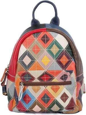 Backpack Women's Backpacks Leather Daypack Large Capacity Travel Bags, One Color, One Size