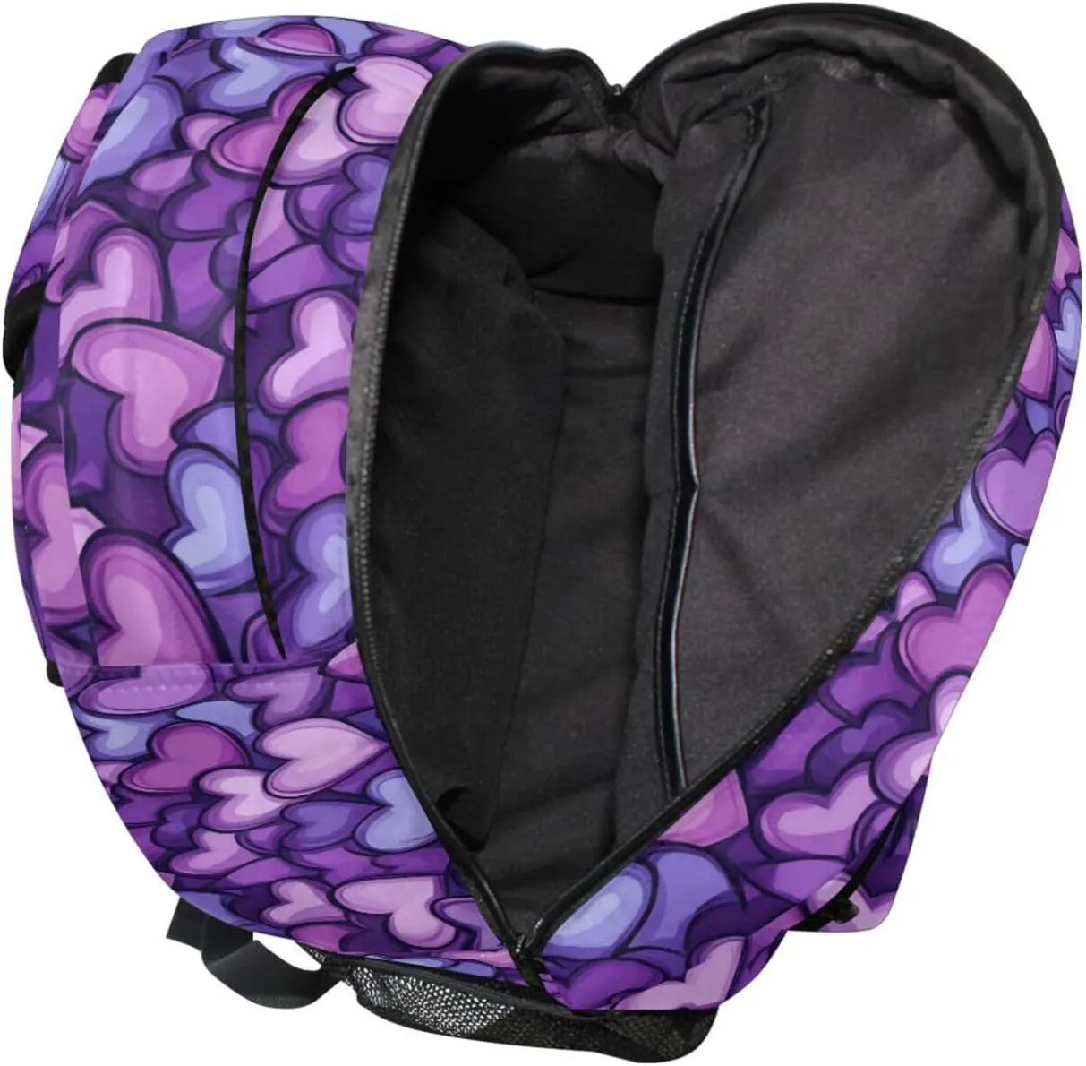 Backpacks for Men and Women Fashion School Bag with Chest Strap for Business Work College Travel Trip Purple Heart Day Purple Heart