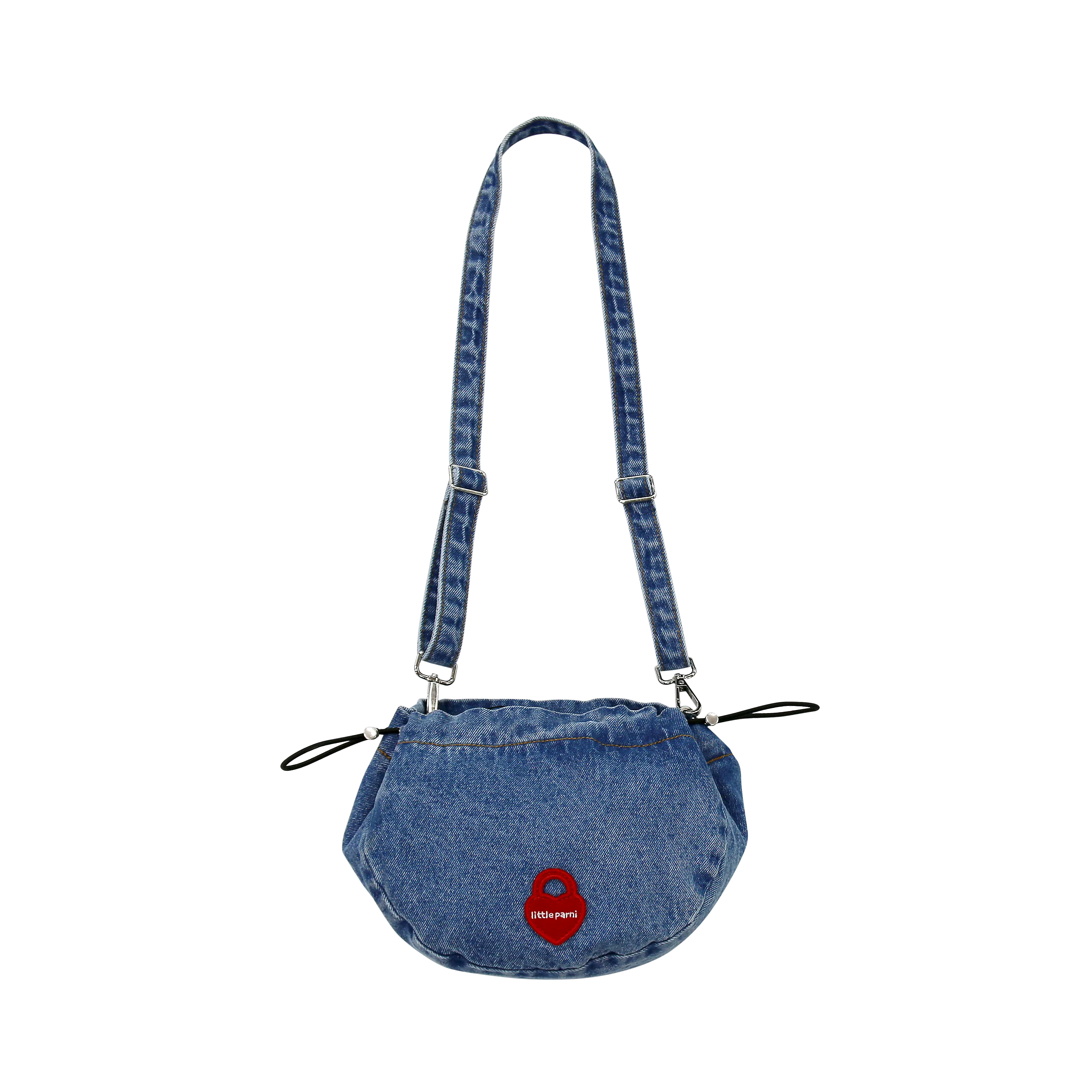 bag denim messenger - blue denim