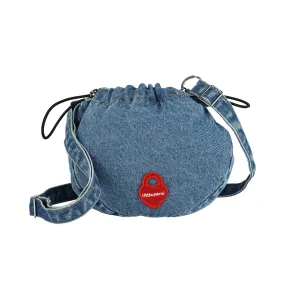 bag denim messenger - blue denim
