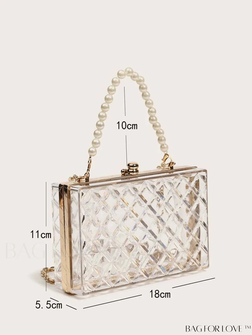 BagForLove - Chic Mini Pearl-Embellished Clutch