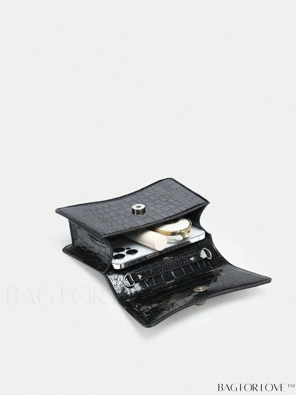 BagForLove - Chic Rhinestone-Embellished Mini Flap Handbag for Fashionistas
