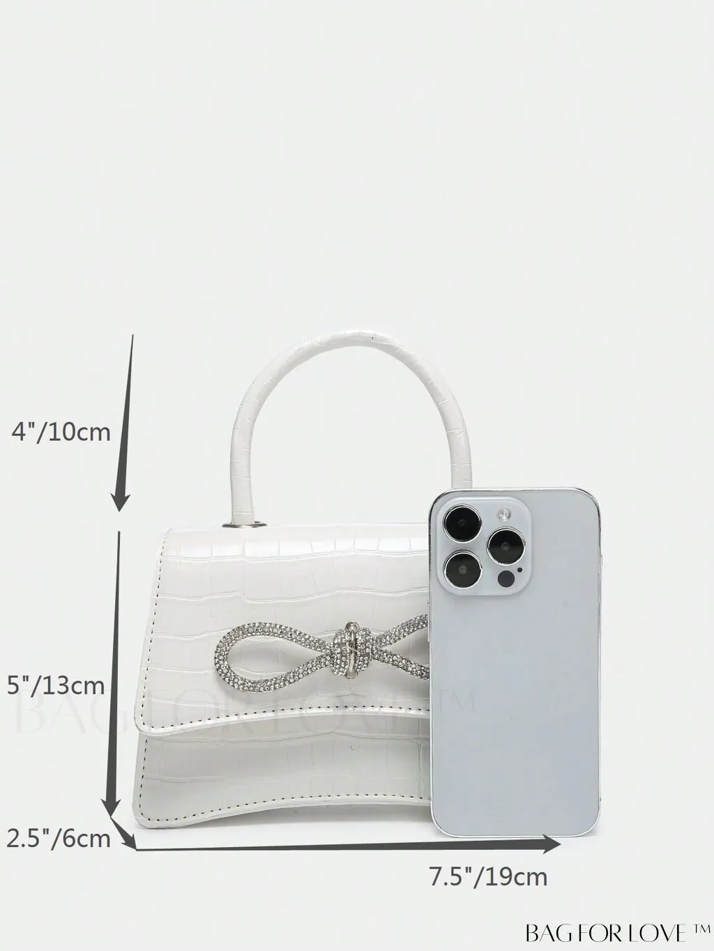 BagForLove - Chic Rhinestone-Embellished Mini Flap Handbag for Fashionistas