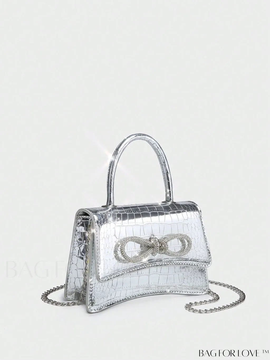 BagForLove - Chic Rhinestone-Embellished Mini Flap Handbag for Fashionistas