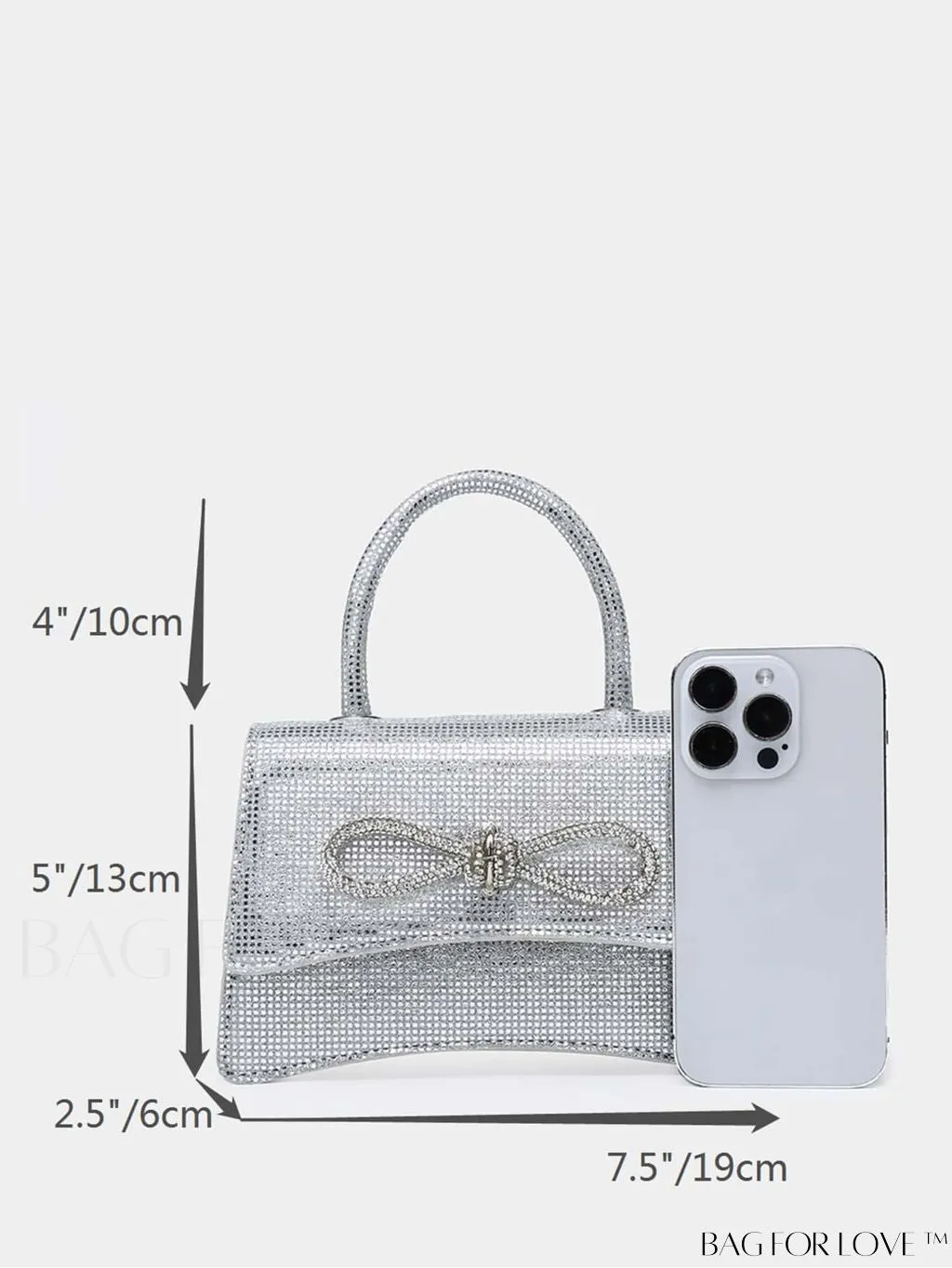 BagForLove - Chic Rhinestone-Embellished Mini Flap Handbag for Fashionistas
