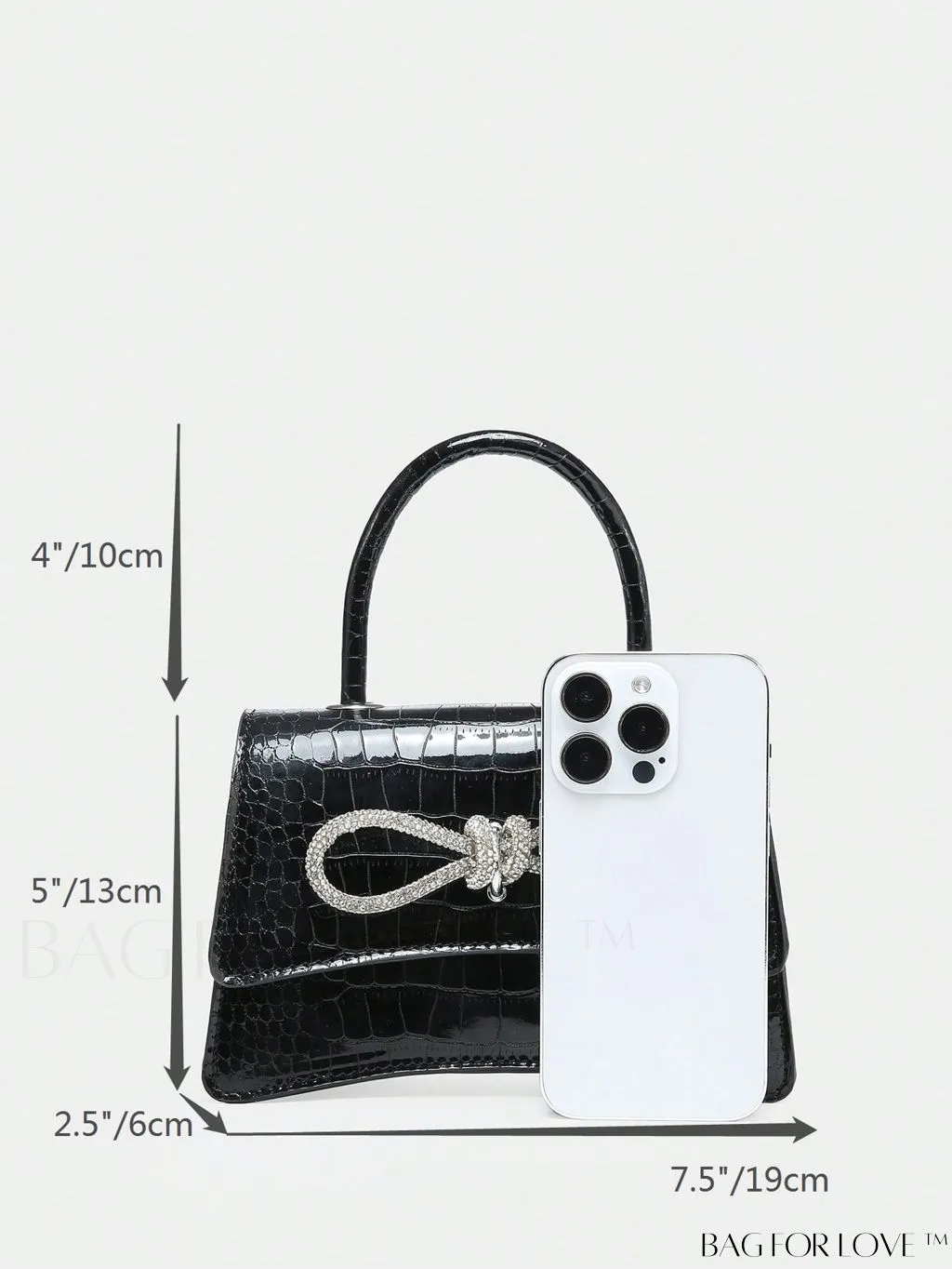 BagForLove - Chic Rhinestone-Embellished Mini Flap Handbag for Fashionistas