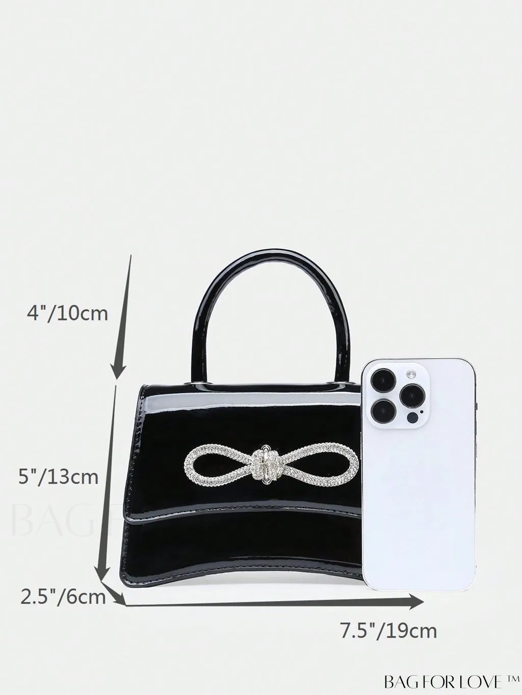 BagForLove - Chic Rhinestone-Embellished Mini Flap Handbag for Fashionistas