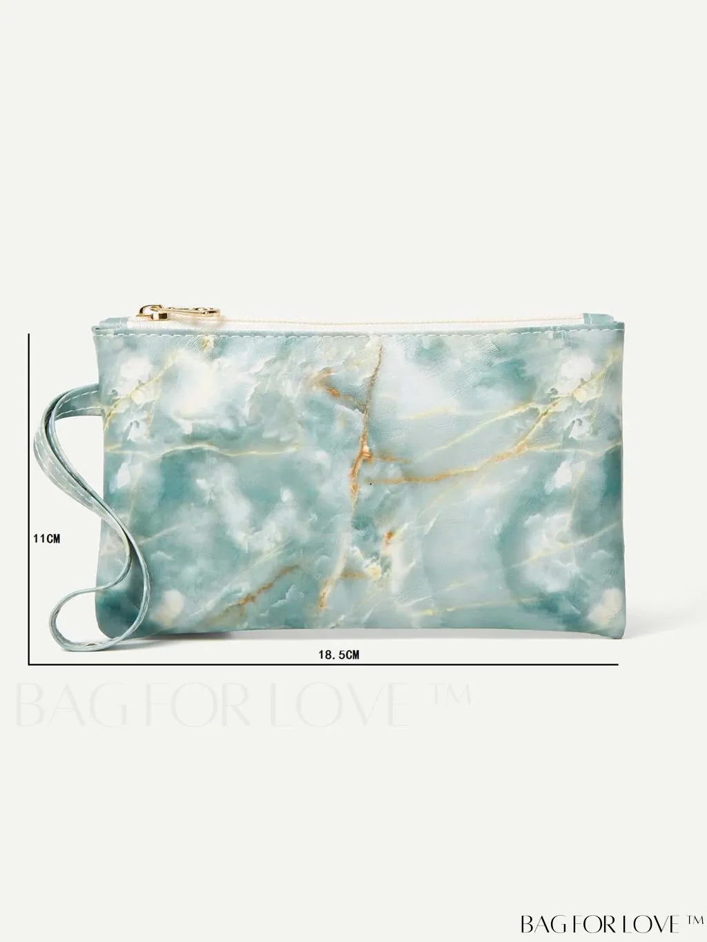 BagForLove - Compact Marble-patterned Clutch