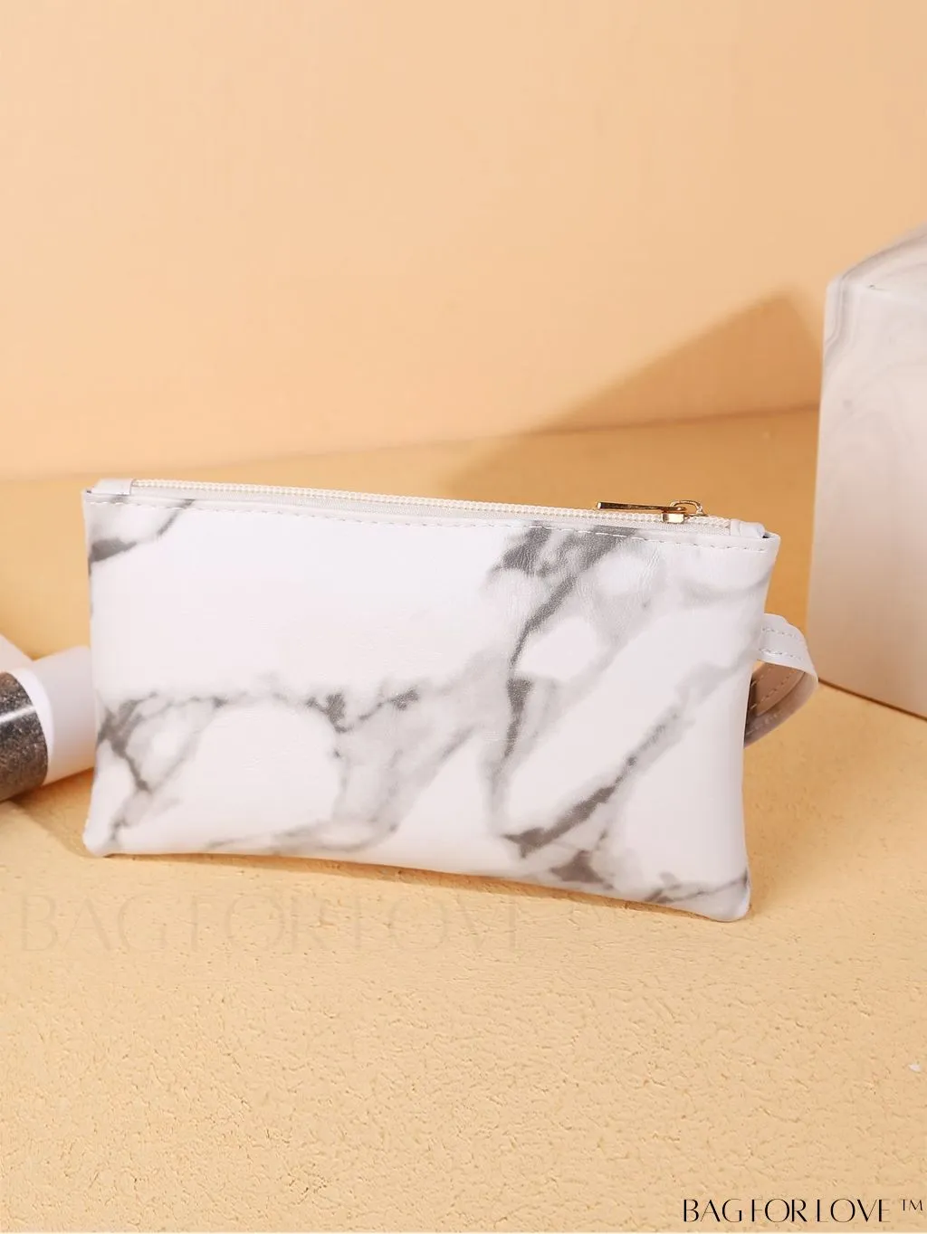 BagForLove - Compact Marble-patterned Clutch