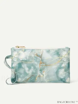 BagForLove - Compact Marble-patterned Clutch