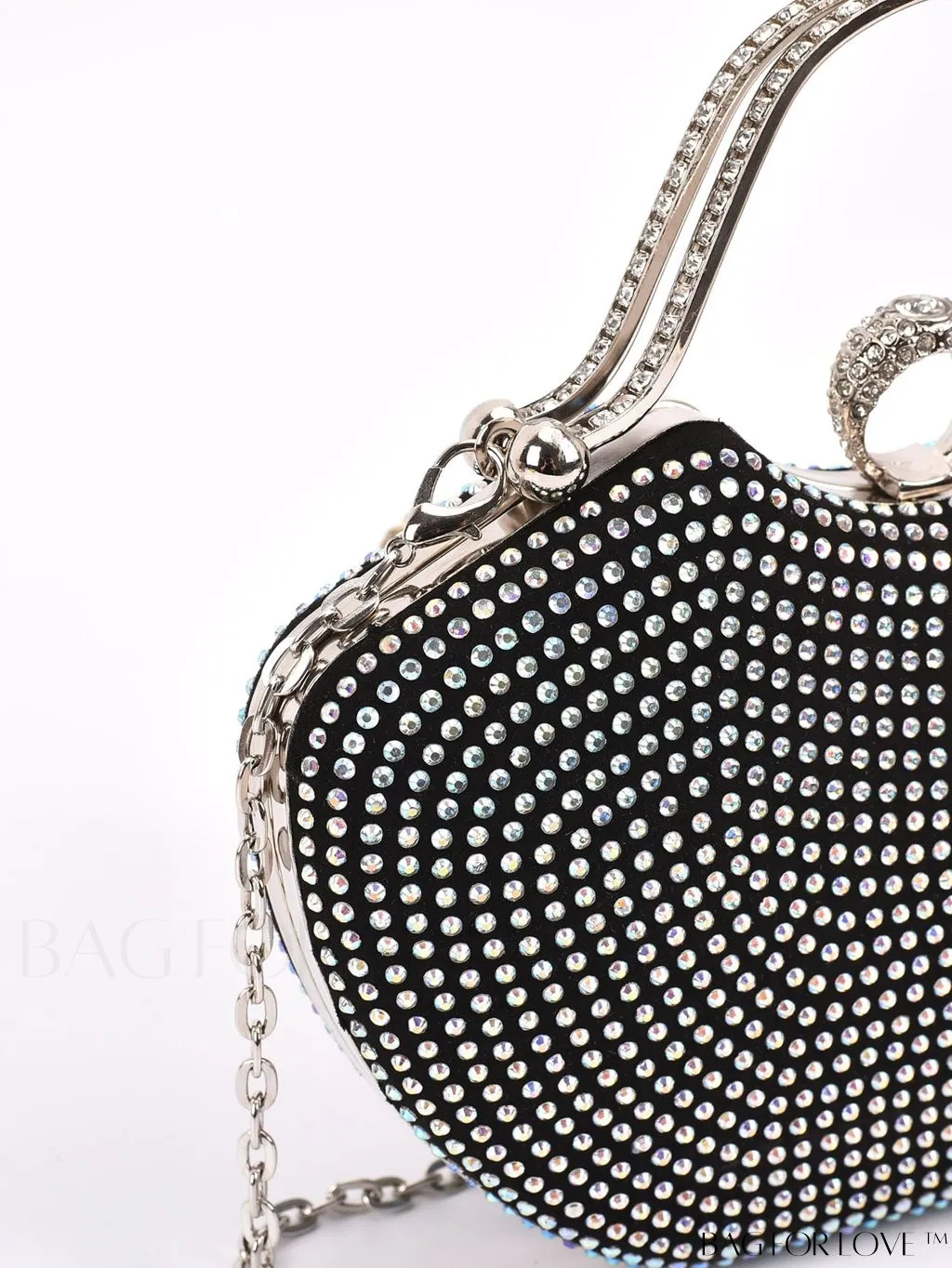 BagForLove - Elegant Rhinestone-Embellished Evening Clutch: Perfect for Parties and Events