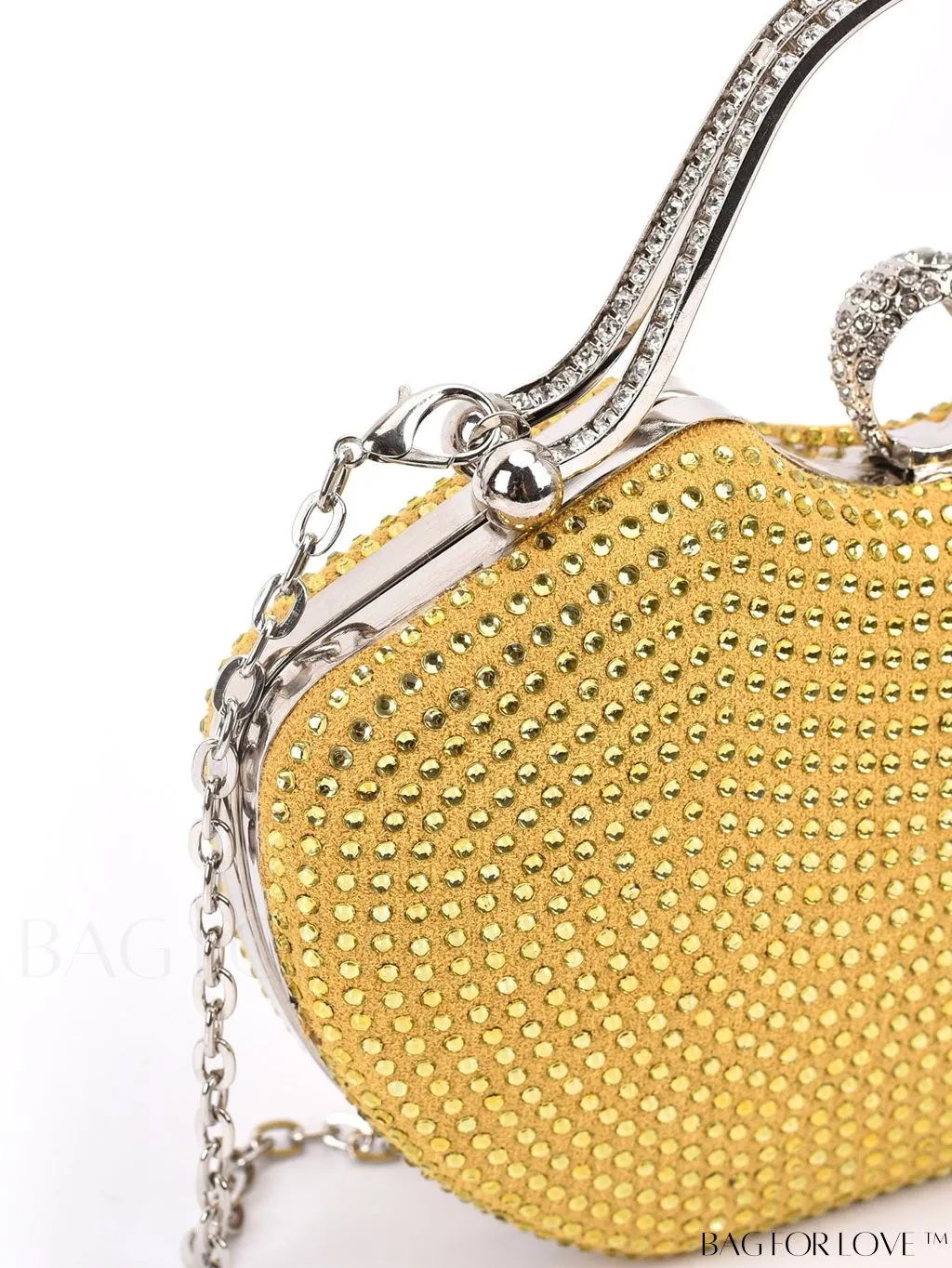 BagForLove - Elegant Rhinestone-Embellished Evening Clutch: Perfect for Parties and Events