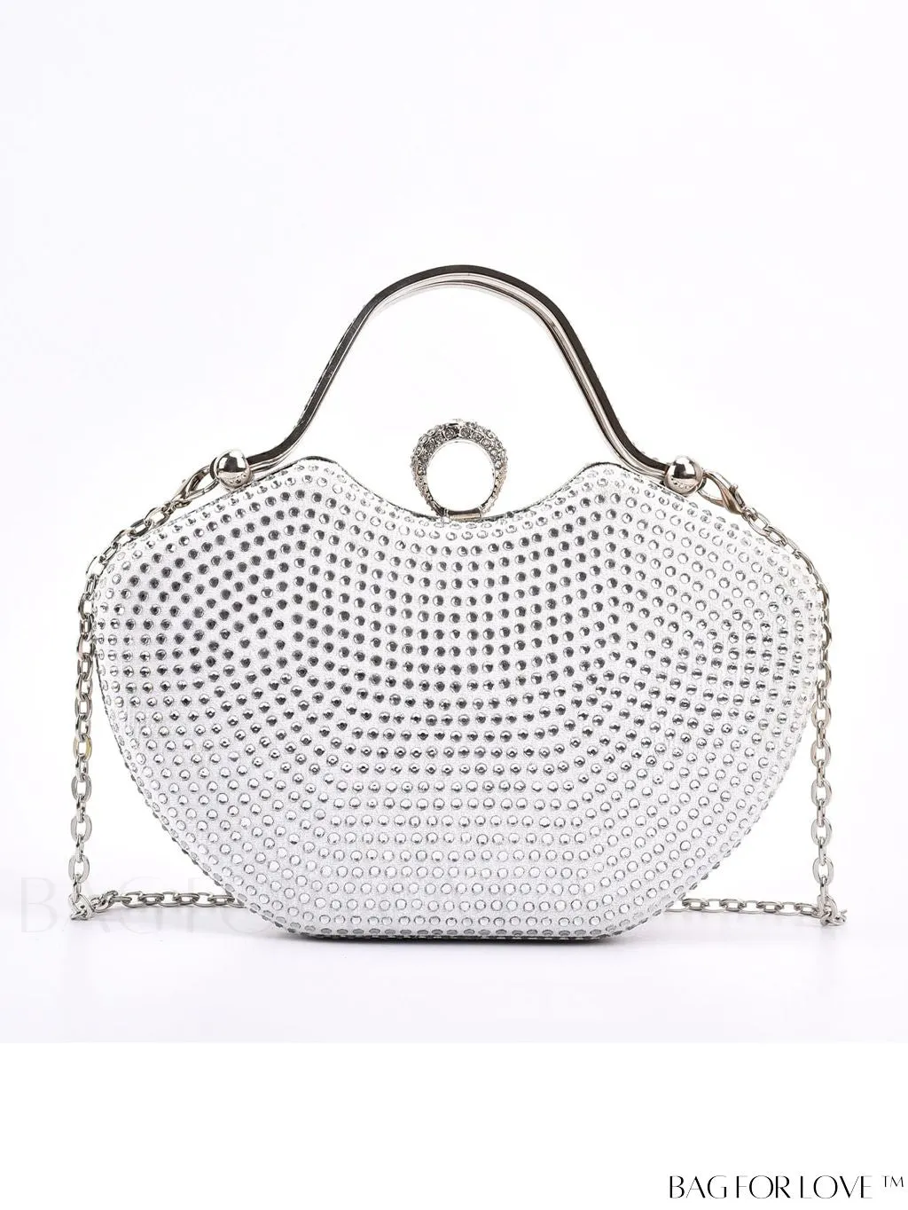 BagForLove - Elegant Rhinestone-Embellished Evening Clutch: Perfect for Parties and Events