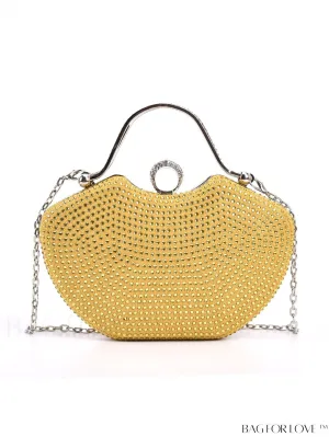 BagForLove - Elegant Rhinestone-Embellished Evening Clutch: Perfect for Parties and Events
