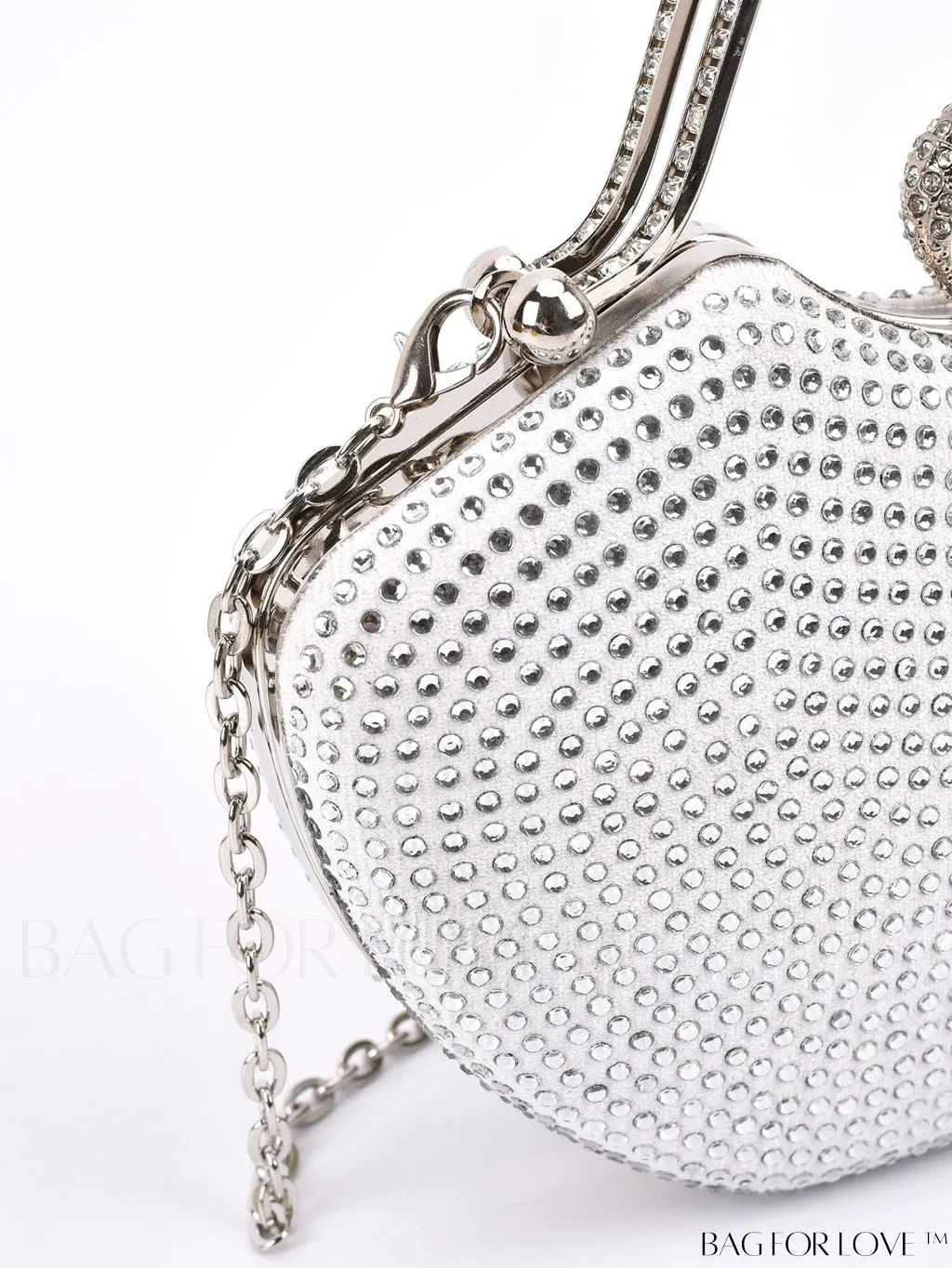BagForLove - Elegant Rhinestone-Embellished Evening Clutch: Perfect for Parties and Events