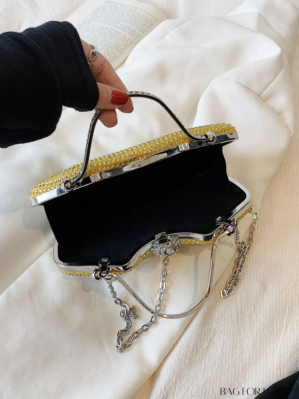 BagForLove - Elegant Rhinestone-Embellished Evening Clutch â Perfect for Parties