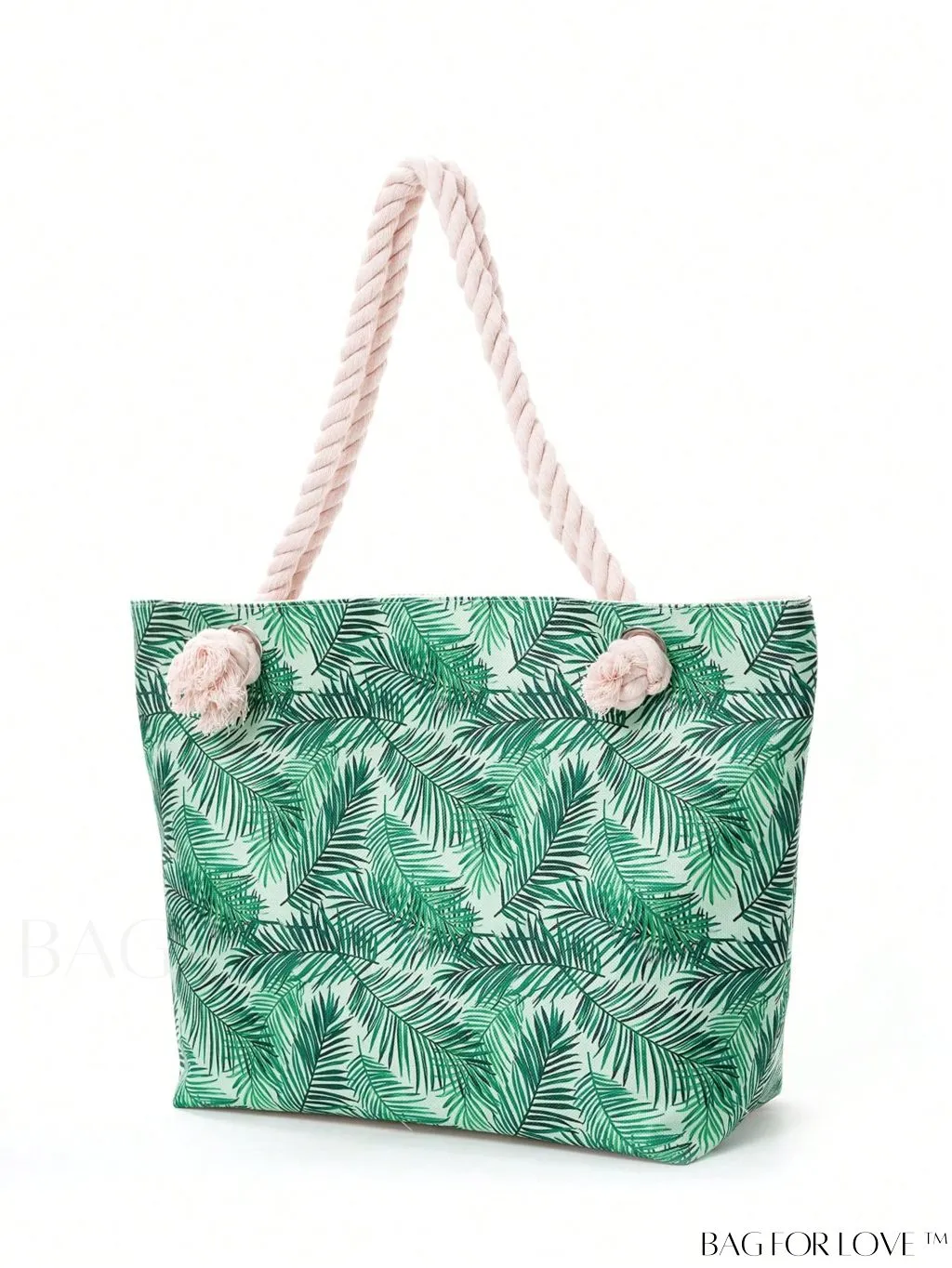 BagForLove - Geometric Pattern Canvas Beach Shopper: Colorblock Design