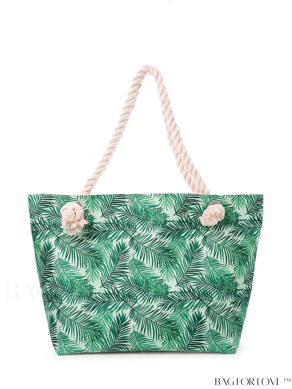 BagForLove - Geometric Pattern Canvas Beach Shopper: Colorblock Design