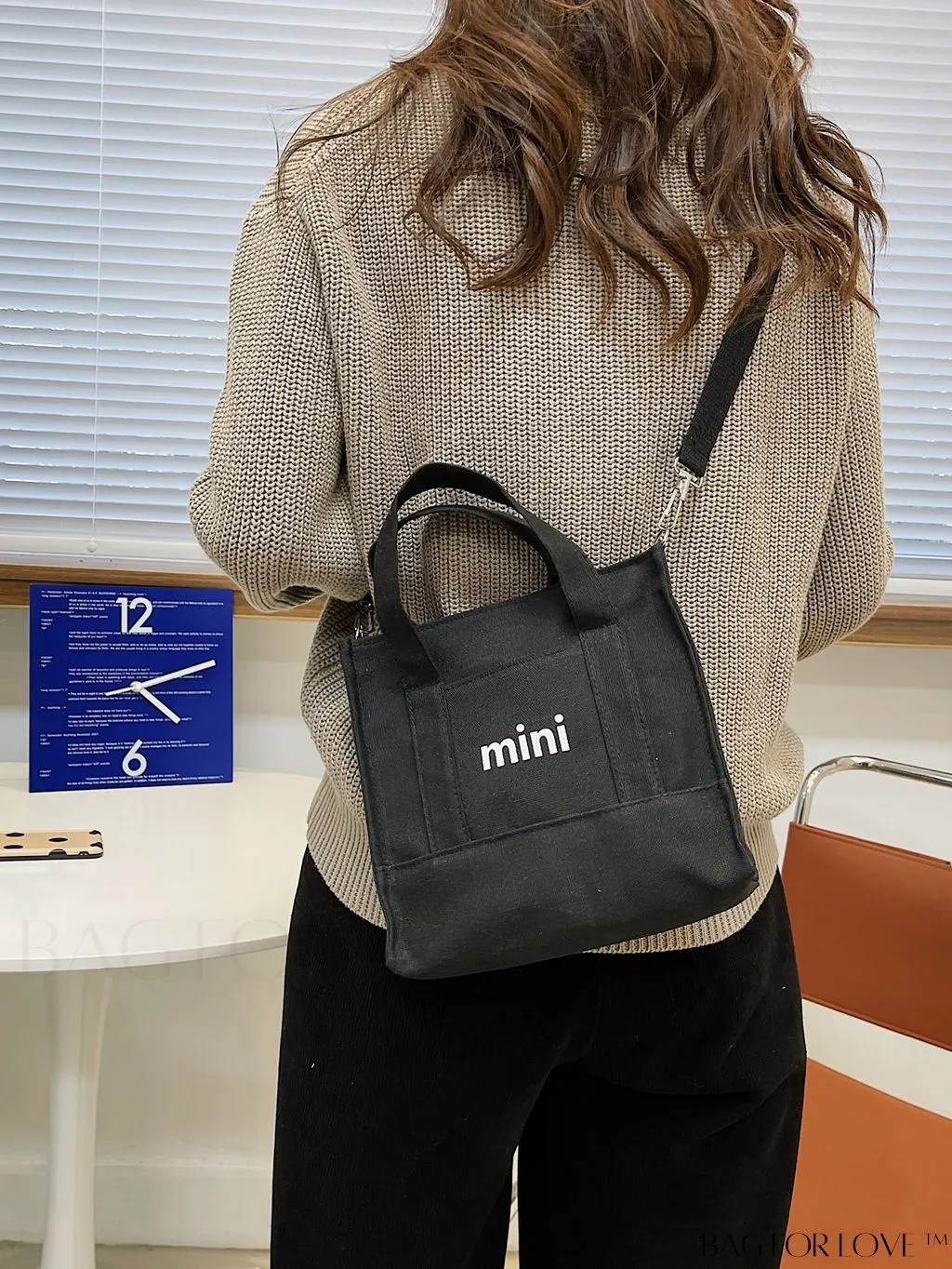 BagForLove - Graphic Embellished Satchel: A Standout Statement for Fashion-Conscious Professionals