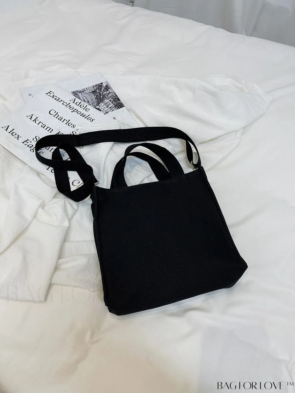BagForLove - Graphic Embellished Satchel: A Standout Statement for Fashion-Conscious Professionals