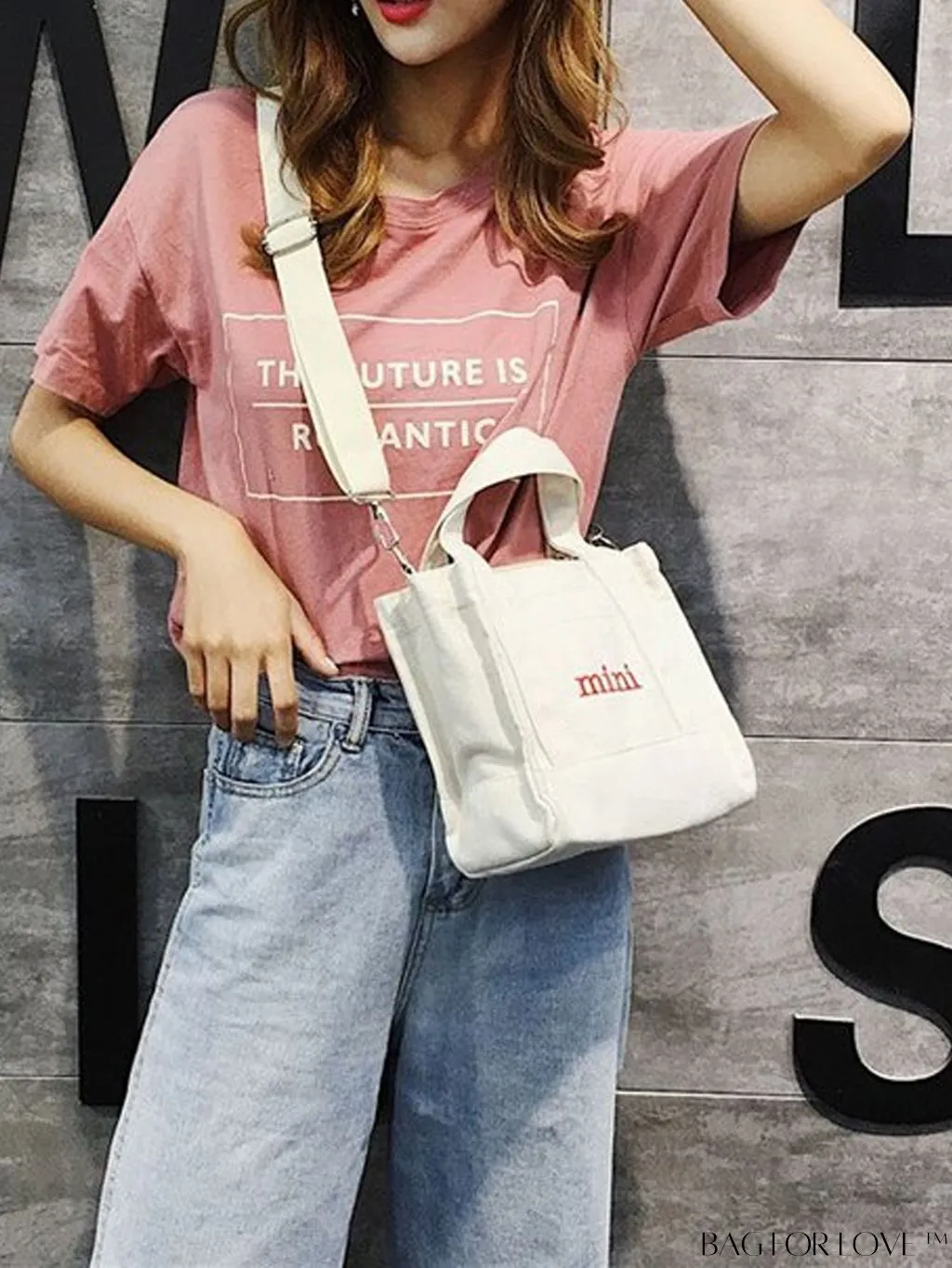BagForLove - Graphic Embellished Satchel: A Standout Statement for Fashion-Conscious Professionals