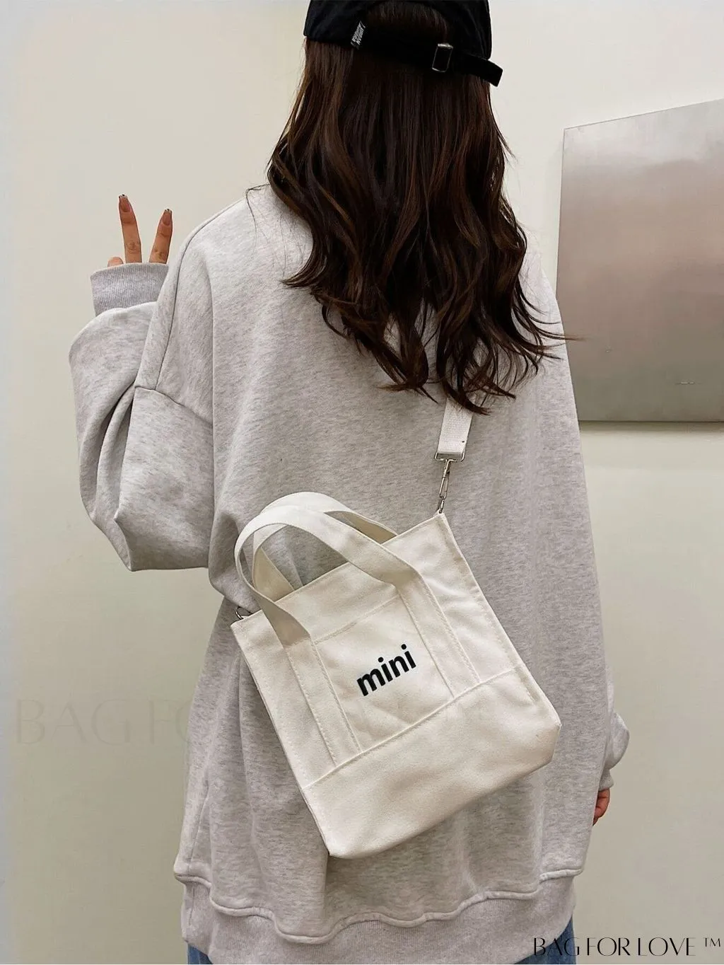 BagForLove - Graphic Embellished Satchel: A Standout Statement for Fashion-Conscious Professionals