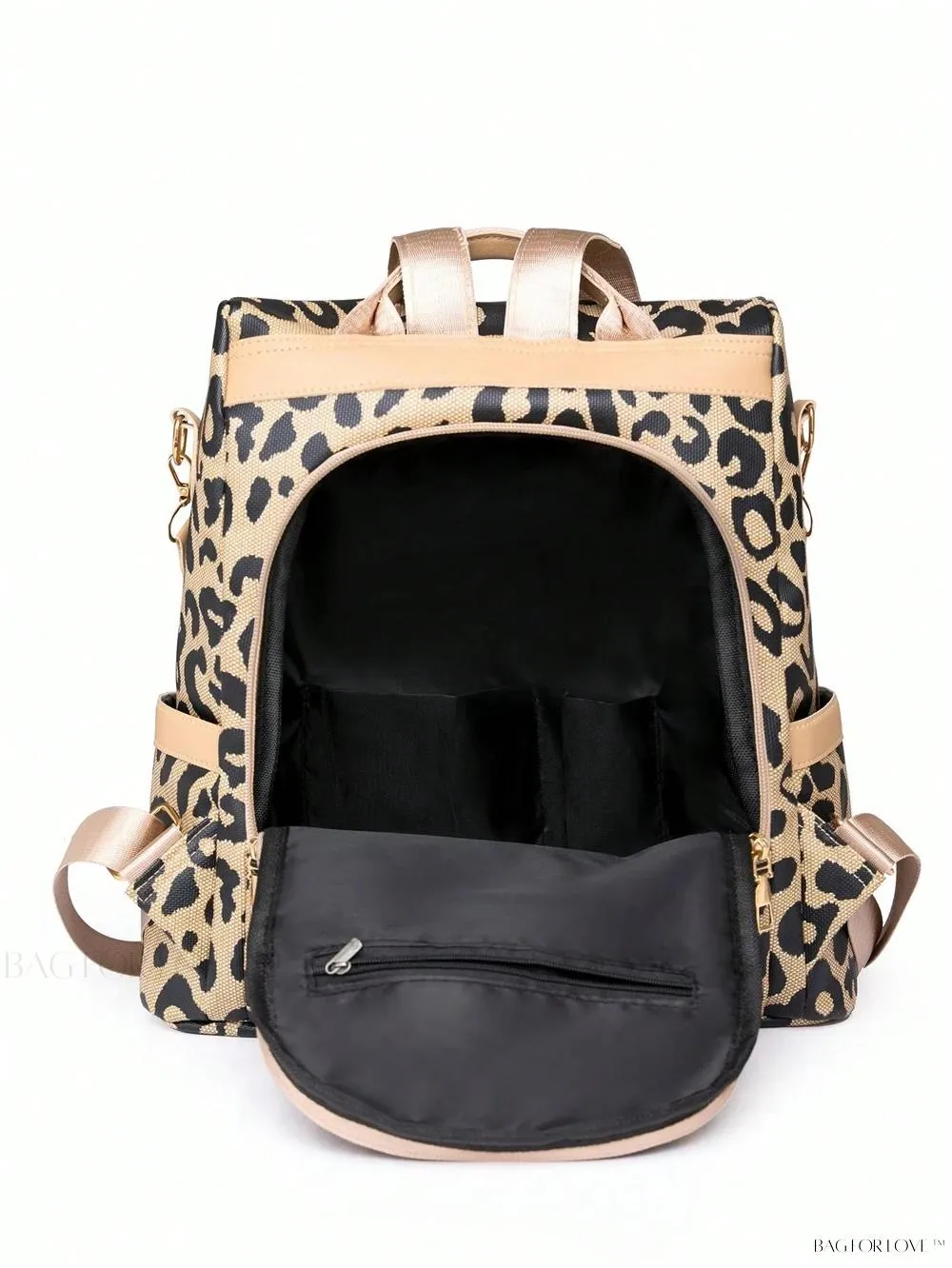 BagForLove - Large Capacity Colorblock Plaid Diamond Print Backpack